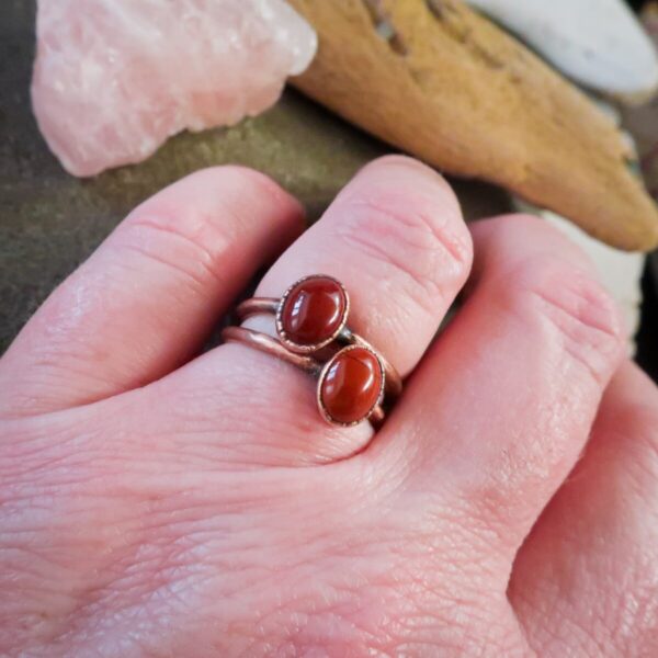 Product Image: Supreme Nurturer Red Jasper Ring | Copper | Size 7, 7.25