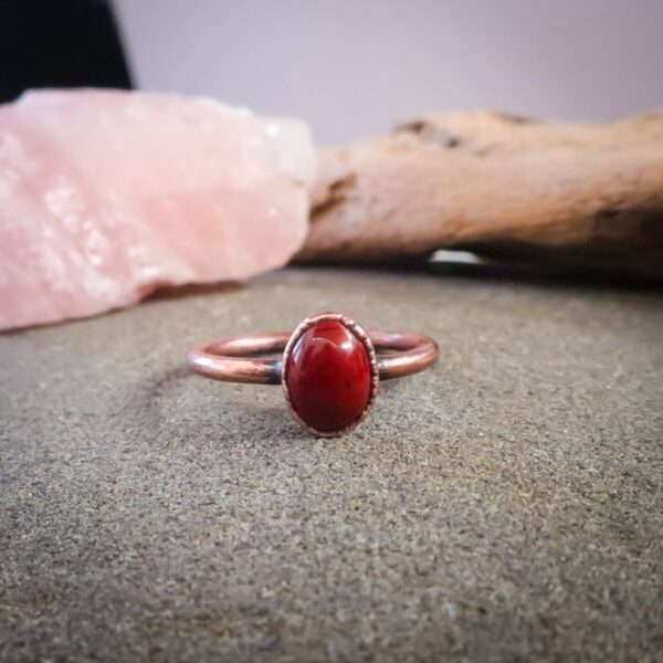 Product Image: Supreme Nurturer Red Jasper Ring | Copper | Size 7, 7.25