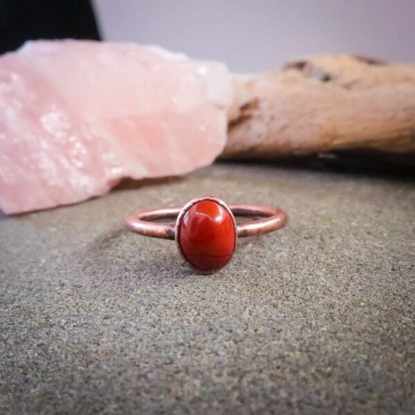 Product Image: Supreme Nurturer Red Jasper Ring | Copper | Size 7, 7.25