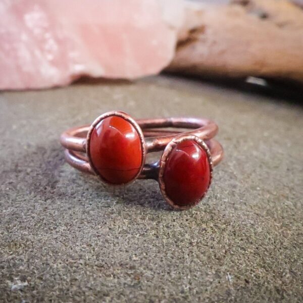 Product Image: Supreme Nurturer Red Jasper Ring | Copper | Size 7, 7.25