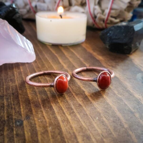 Product Image: Supreme Nurturer Red Jasper Ring | Copper | Size 7, 7.25