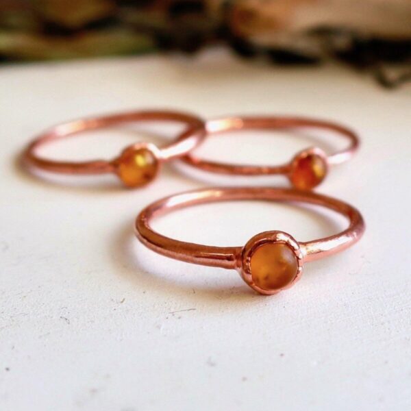 Product Image: Dainty Amber Ring | Copper