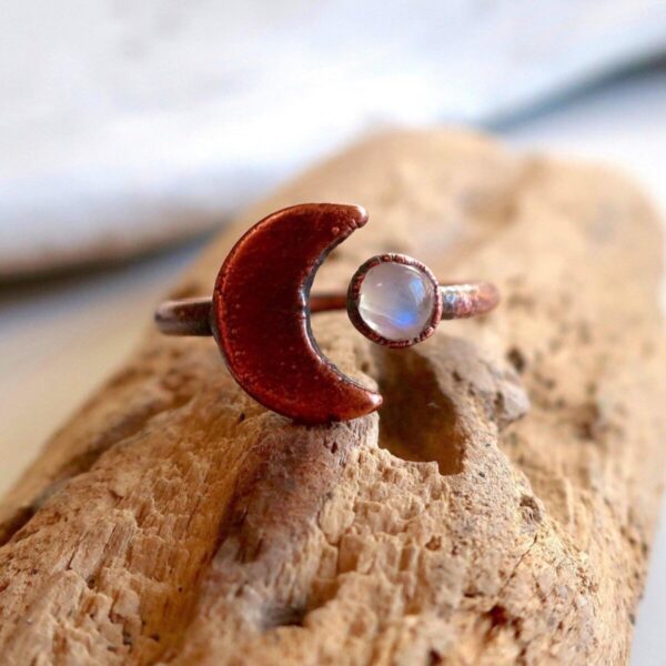 Product Image: Moonstone Eclipse Ring | Copper