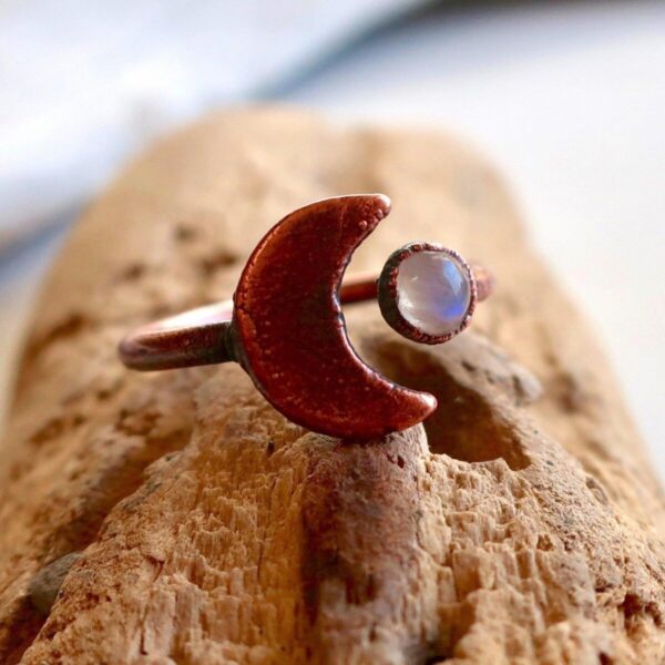 Product Image: Moonstone Eclipse Ring | Copper