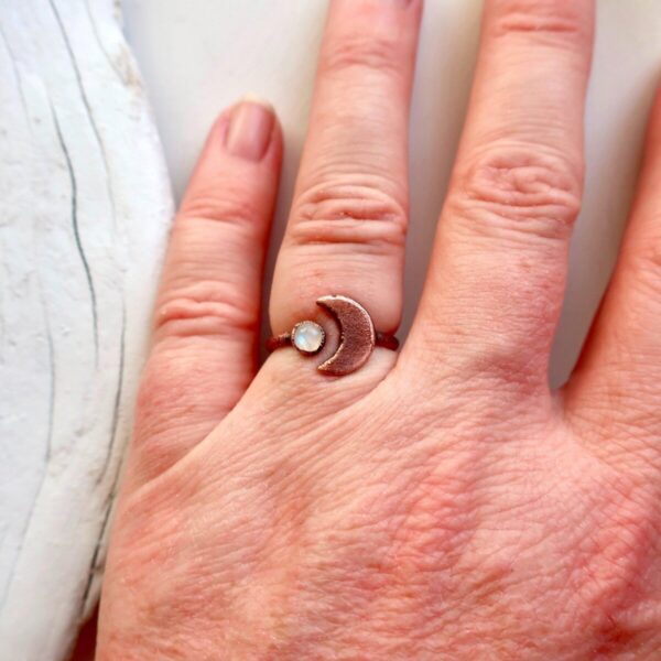 Product Image: Moonstone Eclipse Ring | Copper