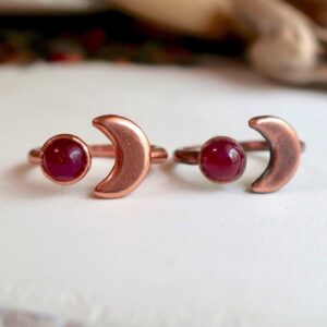 Product Image: Ruby and Copper Moon Eclipse Ring