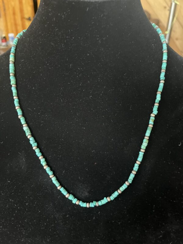 Product Image: Turquoise with Navajo pearls.