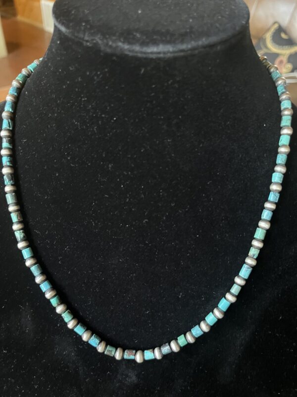 Product Image: Turquoise with silver beads