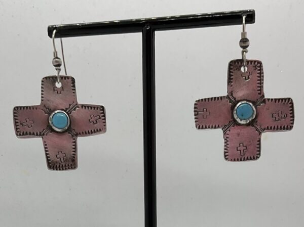 Product Image: Silver cross dangles.