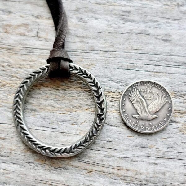 Product Image: Santa Fe Moon on Deer Leather Cord