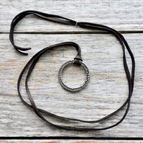 Product Image: Santa Fe Moon on Deer Leather Cord