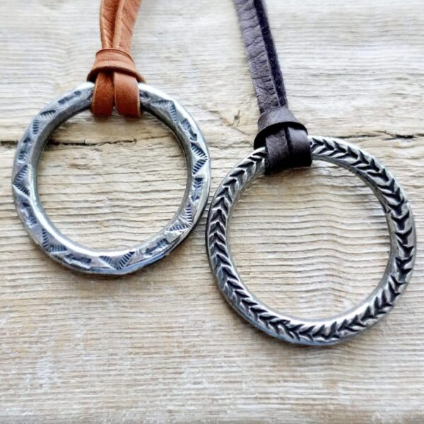 Product Image: Santa Fe Moon on Deer Leather Cord