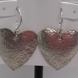 Product Image: Hammered silver hearts