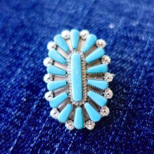 Product Image: Turquoise Cluster Pin by Verna Halusewa