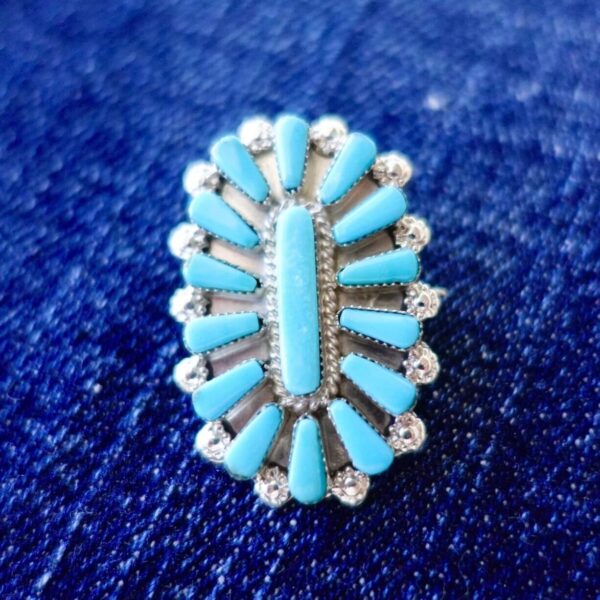 Product Image: Turquoise Cluster Pin by Verna Halusewa