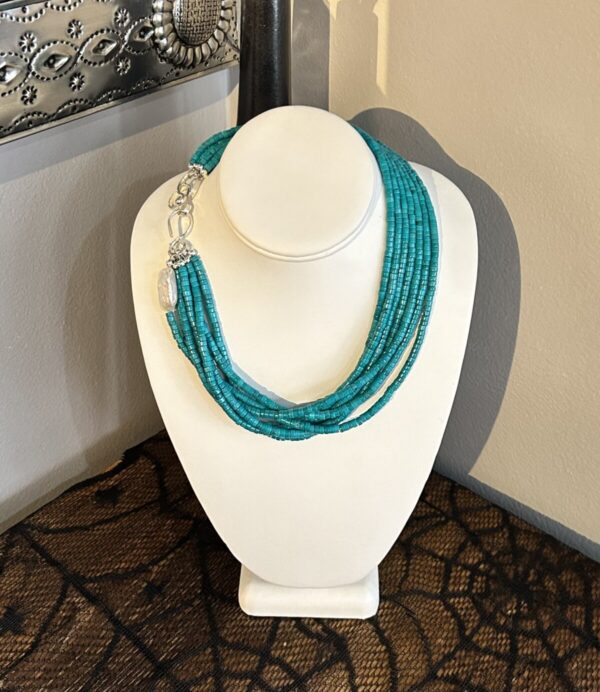 Product Image: Turquoise, Freshwater Pearl and Sterling Necklace