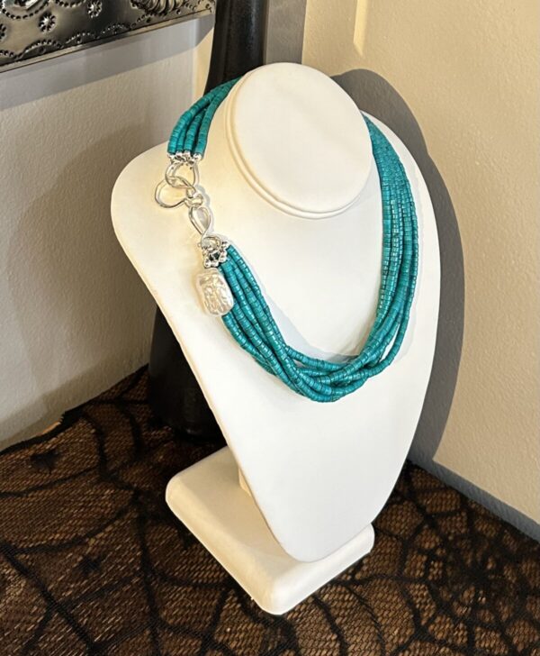 Product Image: Turquoise, Freshwater Pearl and Sterling Necklace