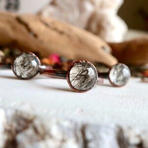 Product Image: Black Rutilated Quartz Ring | Copper