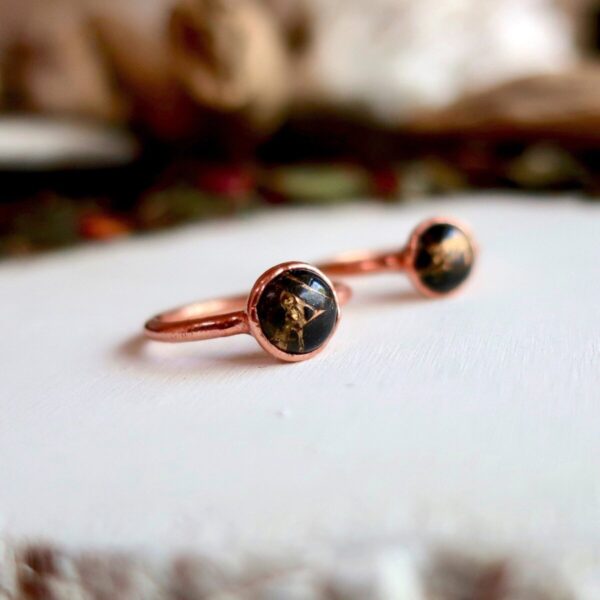 Product Image: Copper Obsidian Ring | Copper