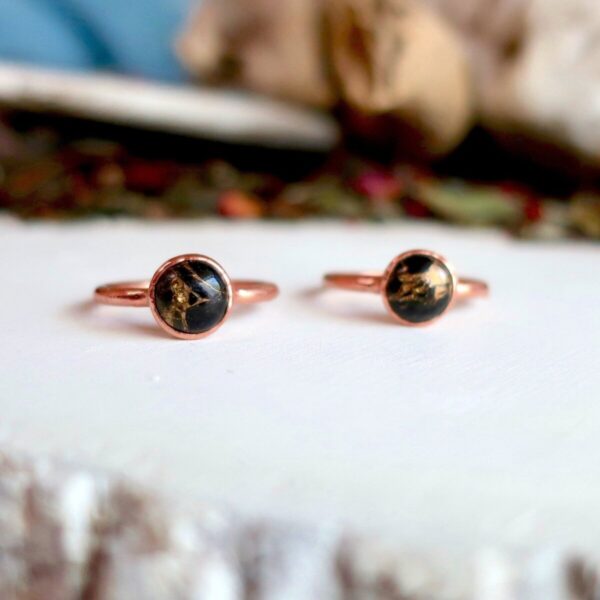 Product Image: Copper Obsidian Ring | Copper