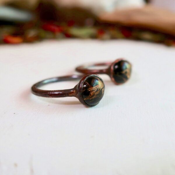 Product Image: Copper Obsidian Ring | Copper