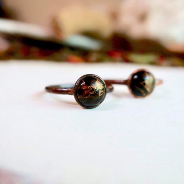 Product Image: Copper Obsidian Ring | Copper