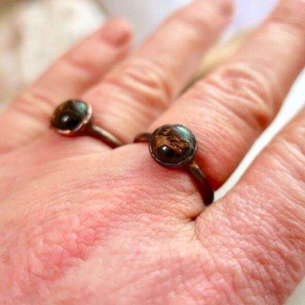 Product Image: Copper Obsidian Ring | Copper