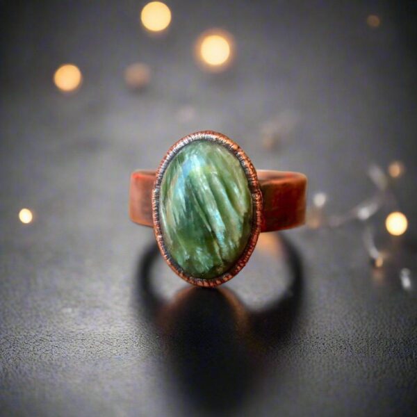 Product Image: Seraphinite Wide Band Ring | Copper