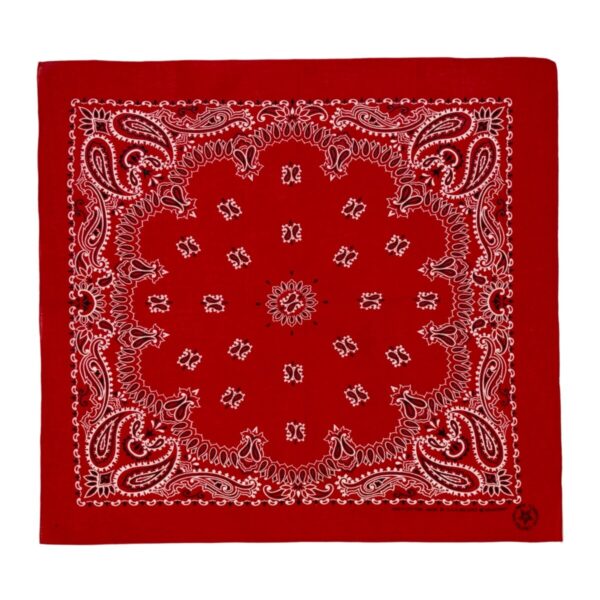 Product Image: 1980’S WAMCRAFT MADE IN USA RED SELVEDGE COLORFAST BANDANA