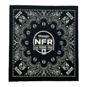 Product Image: 2000’S WRANGLER RAM RODEO MADE IN USA BLACK COLORFAST BANDANA