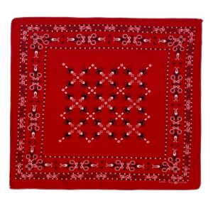 Product Image: 1940’S TIGER MADE IN USA RED PAISLEY COLORFAST BANDANA