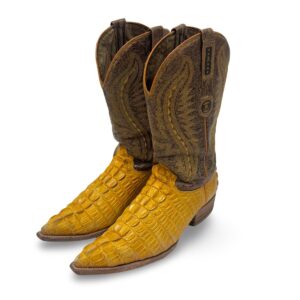 Product Image: 2000’S JR BOOTS TWO TONE ALLIGATOR POINTED TOE COWBOY BOOTS M10