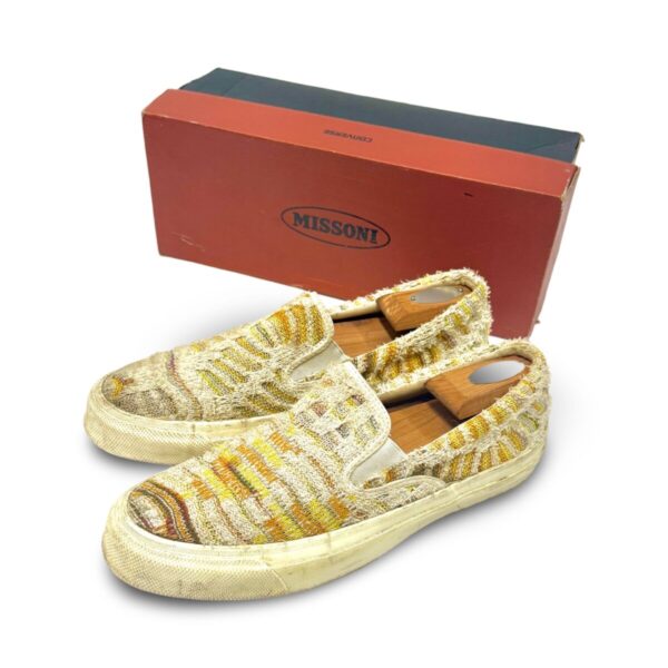 Product Image: 2000’S CONVERSE X MISSONI KNIT DECK STAR SLIP ON SHOES 9.5