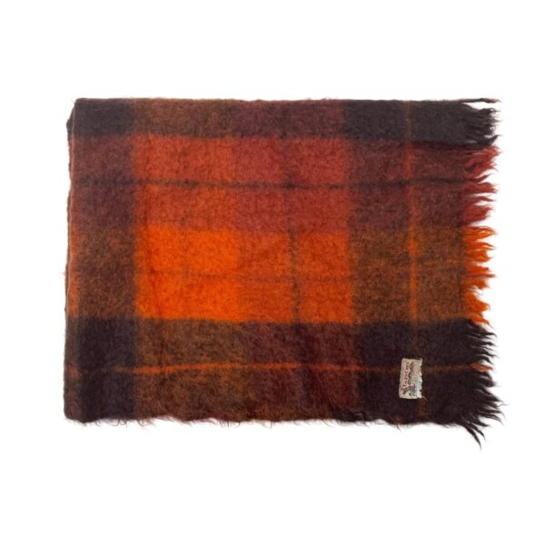 Product Image: 1960’S GLEN CREE MADE IN SCOTLAND 100% MOHAIR WOOL TARTAN PLAID 45” X 50” BLANKET