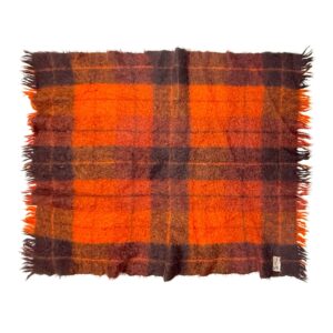 Product Image: 1960’S GLEN CREE MADE IN SCOTLAND 100% MOHAIR WOOL TARTAN PLAID 45” X 50” BLANKET