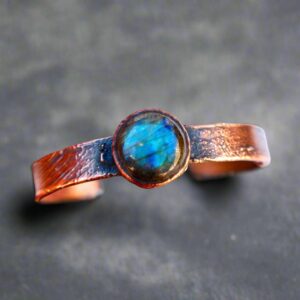 Product Image: Labradorite Cuff Bracelet | Copper