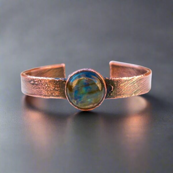 Product Image: Labradorite Cuff Bracelet | Copper