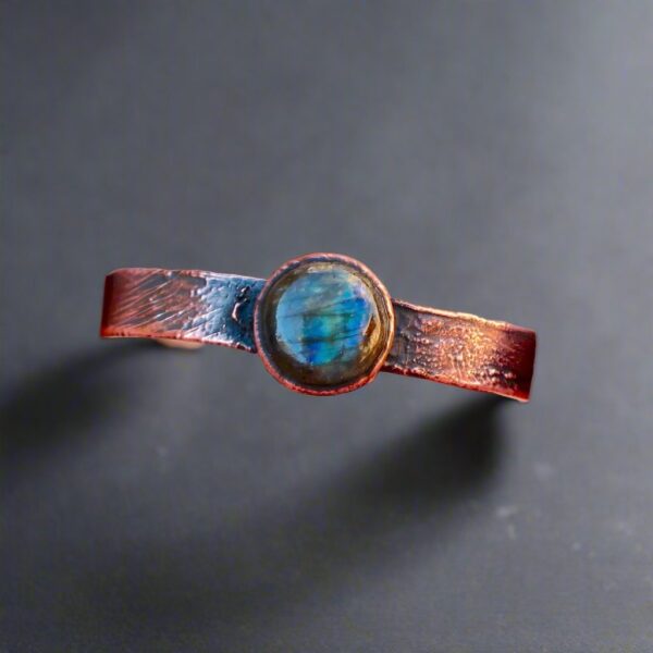 Product Image: Labradorite Cuff Bracelet | Copper