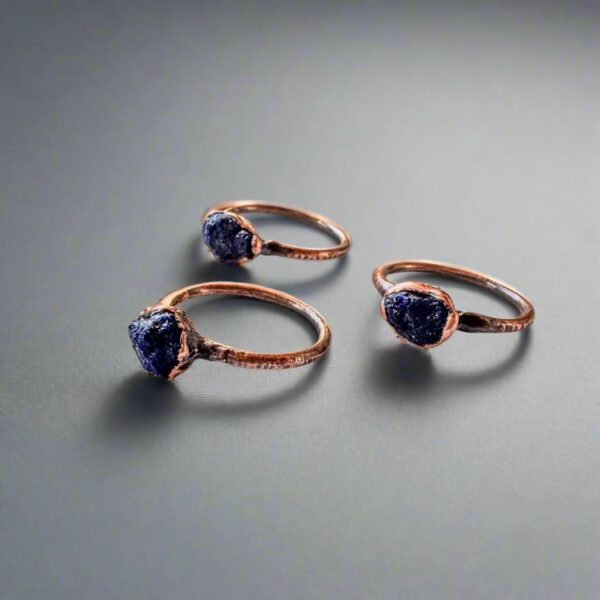 Product Image: Raw Azurite Ring | Copper