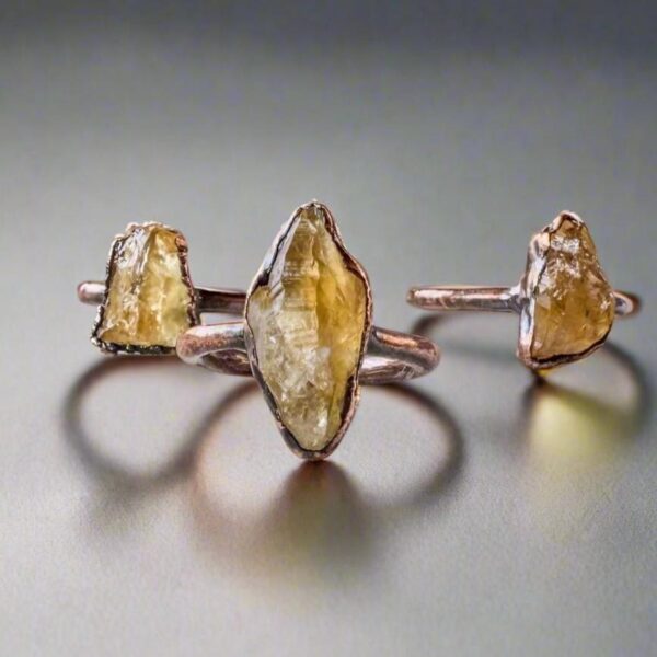 Product Image: Raw Citrine Ring | Copper