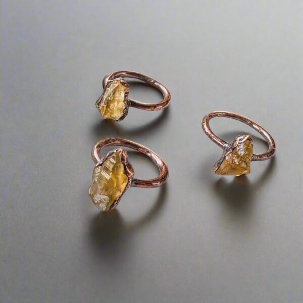 Product Image: Raw Citrine Ring | Copper