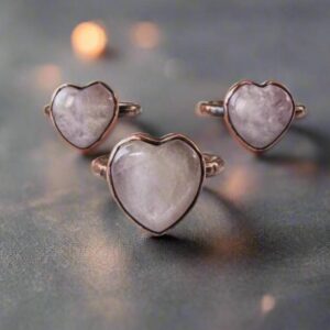 Product Image: Kunzite Heart-Shaped Ring | Copper