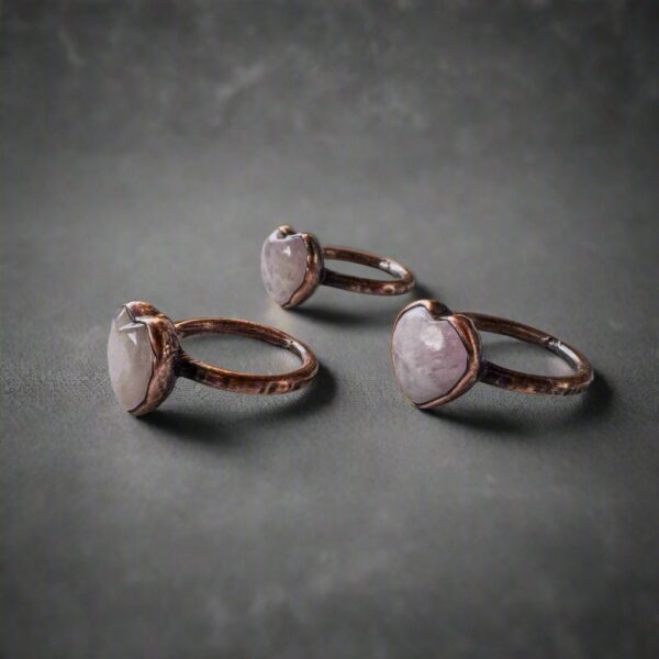 Product Image: Kunzite Heart Ring | Copper