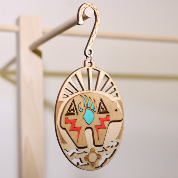 Product Image: Angel’s Wooden Bear Ornament