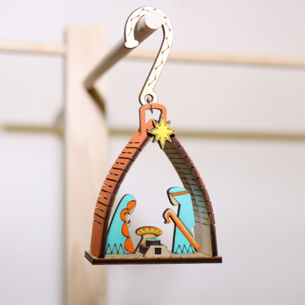 Product Image: Angel’s Wooden Nativity Ornament