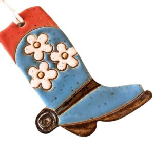 Product Image: Ceramic Cowboy Boot Ornament