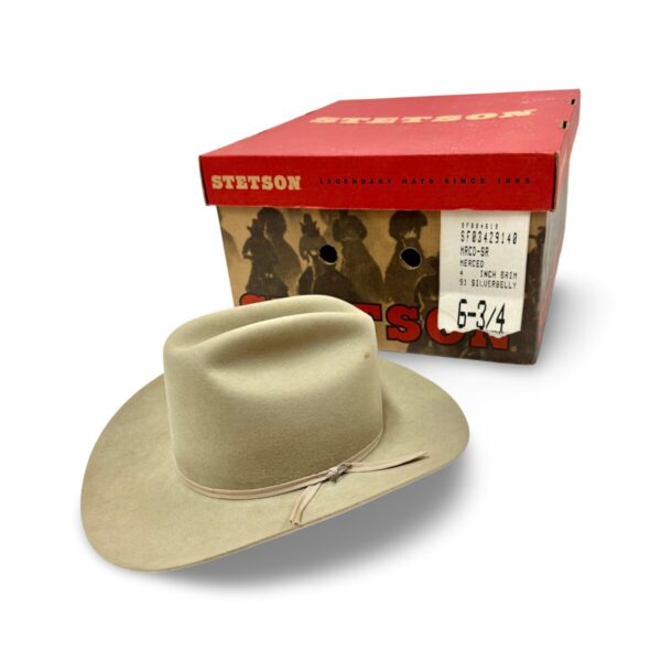 Product Image: 1970’S STETSON UNION MADE IN USA SILVERBELLY FUR WOOL FELT COWBOY HAT 6 7/8