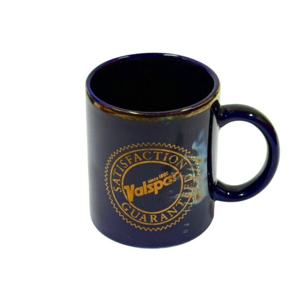 Product Image: 1970’S COLONY PAINTS MADE IN USA GOLD & BLUE ENAMELED CERAMIC MUG