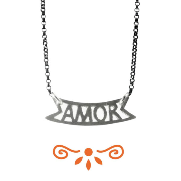 Product Image: Papel Picado Silver Necklace