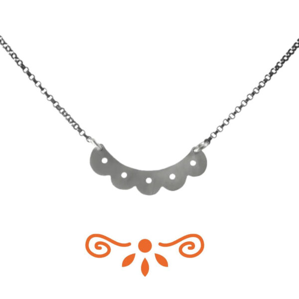 Product Image: Papel Picado Silver Necklace